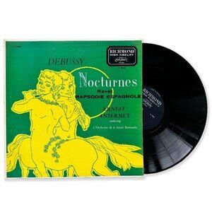 Vintage 60s Debussy & Ravel Vinyl Nocturnes & Rapsodie Espagnole Richmond Record
